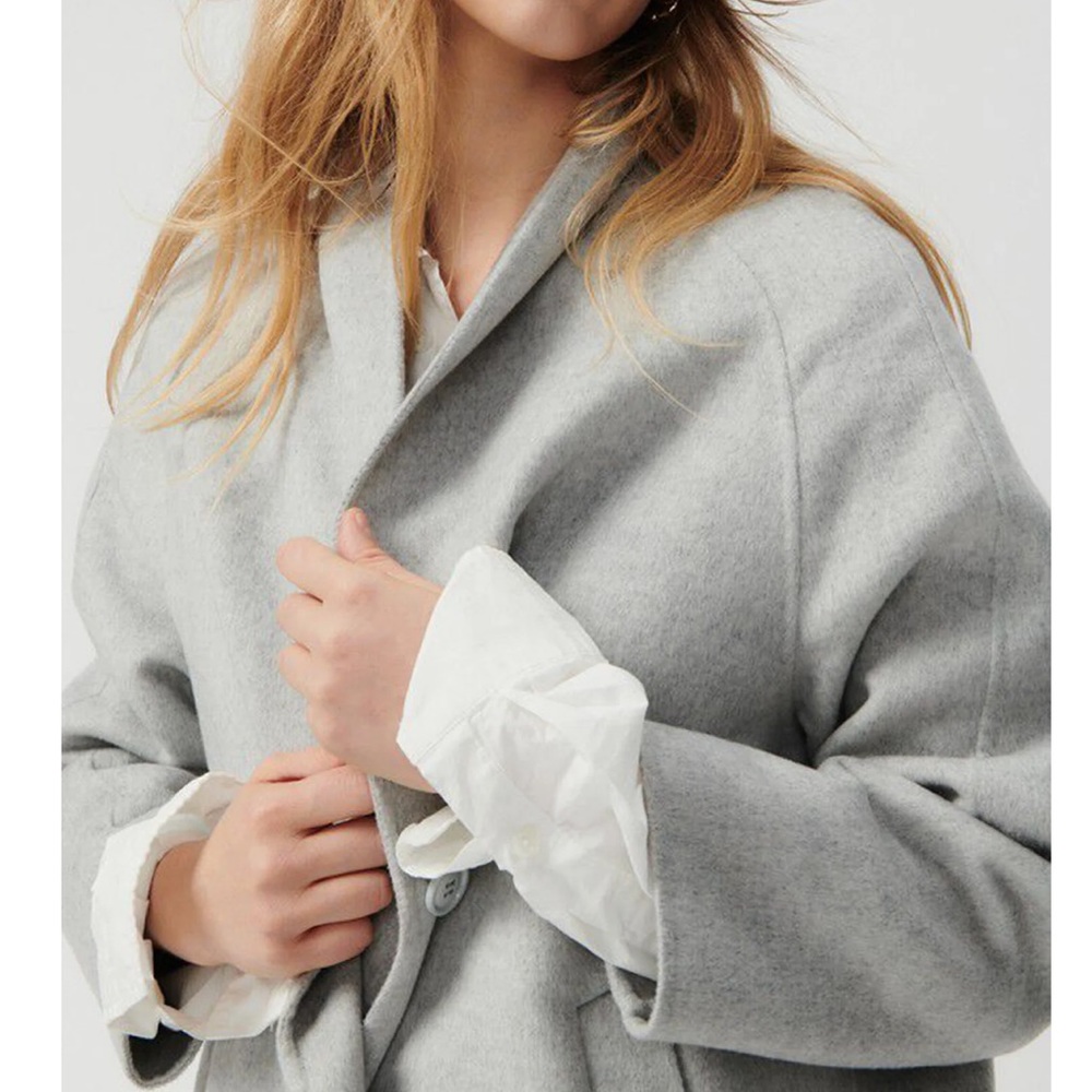 American Vintage Dadou Love Coat In Polaire - Picture 3 of 11